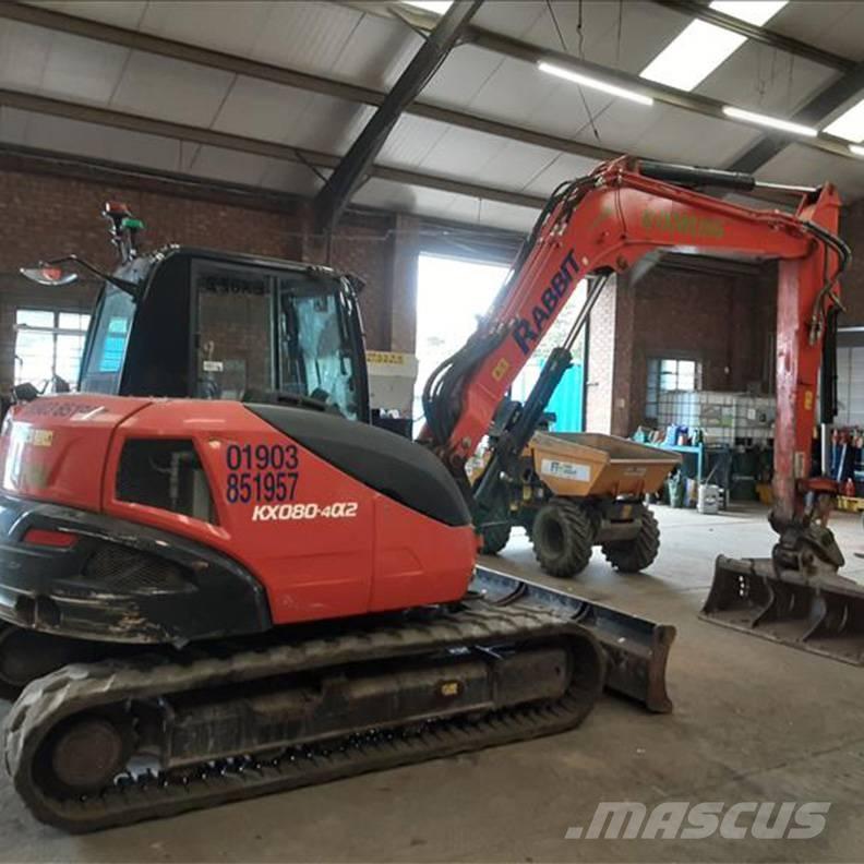 Kubota KX080-4a2 Midi rýpadlá 7 t - 12 t