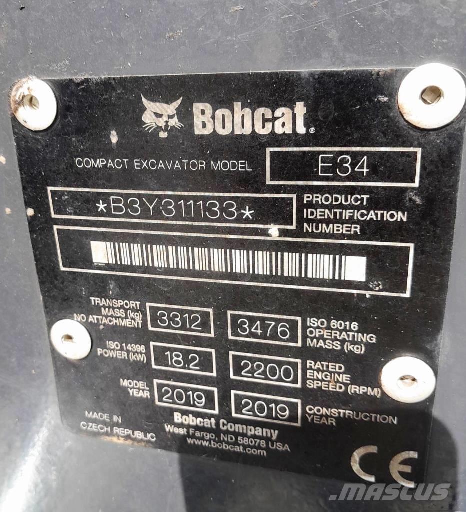 Bobcat E34 Mini rýpadlá < 7t