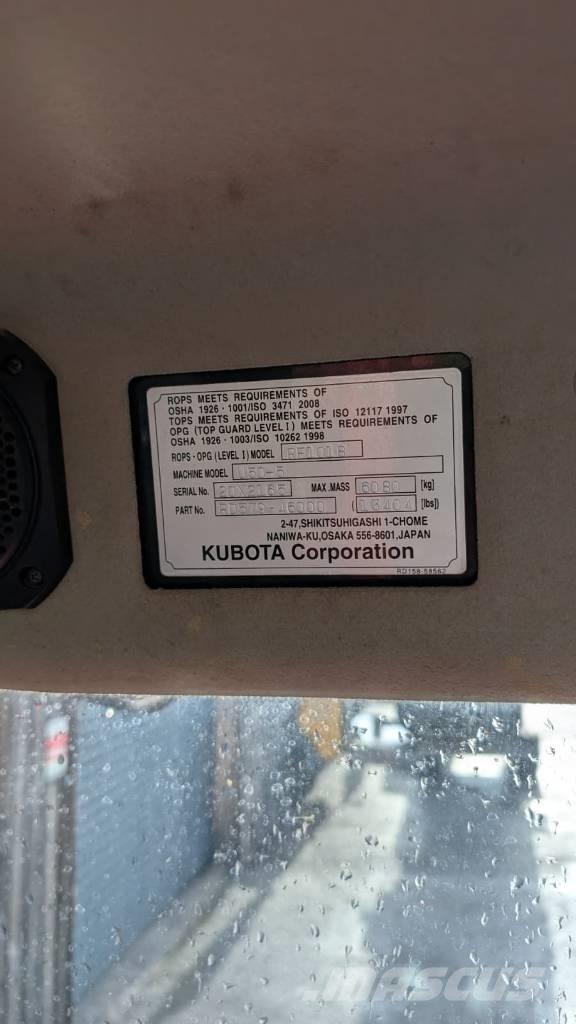 Kubota U 50-5 Demolačné rýpadlá