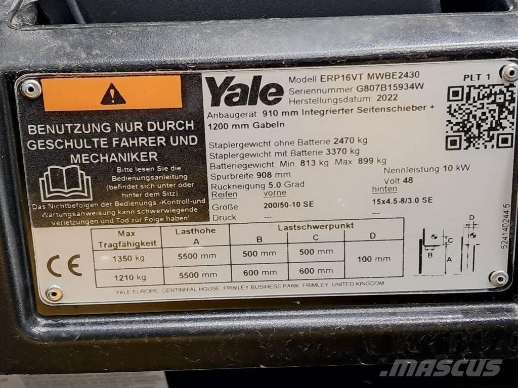 Yale ERP16VT Akumulátorové vozíky