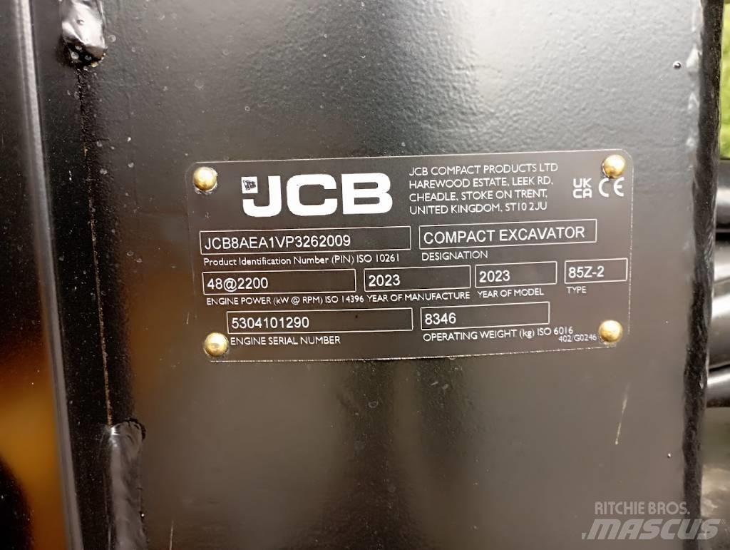 JCB 85Z Midi rýpadlá 7 t - 12 t