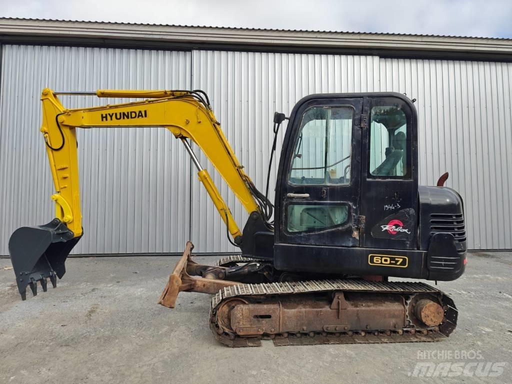 Hyundai R 60-7 Mini rýpadlá < 7t