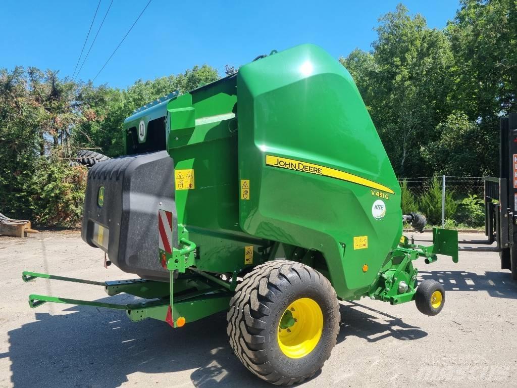 John Deere V451G Lisy na okrúhle balíky