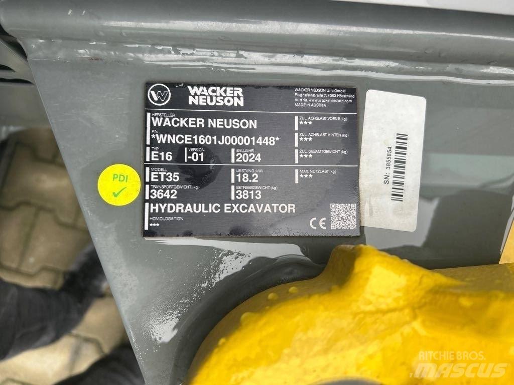 Wacker Neuson ET35 Pásové rýpadlá