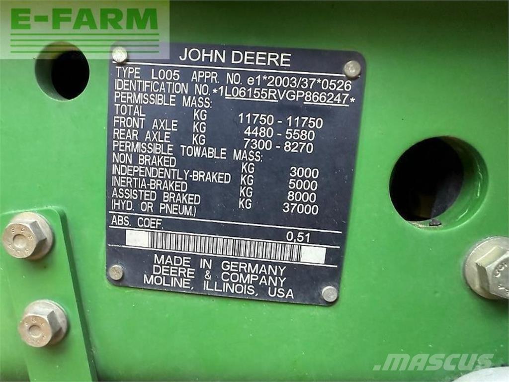 John Deere 6155r Traktory