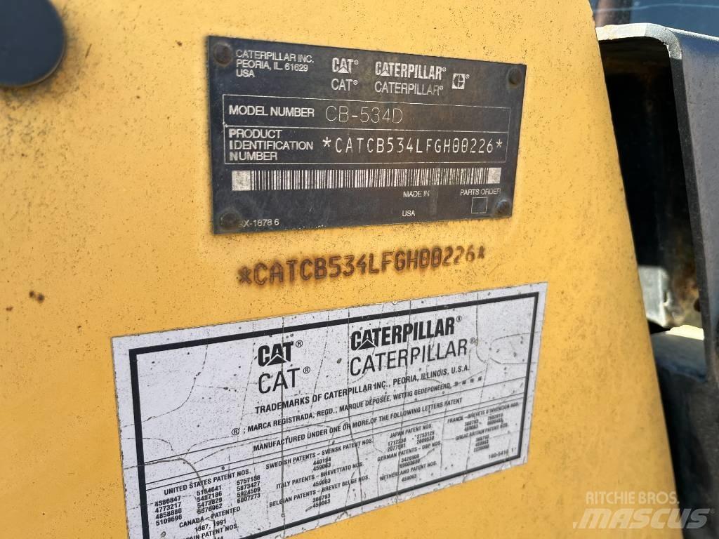CAT CB 534 D Tandemové valce