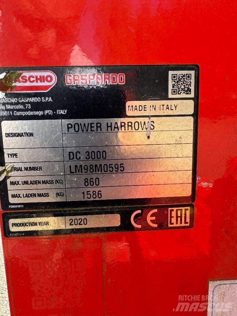 Maschio DC 3000 Rotačné brány a pôdne frézy