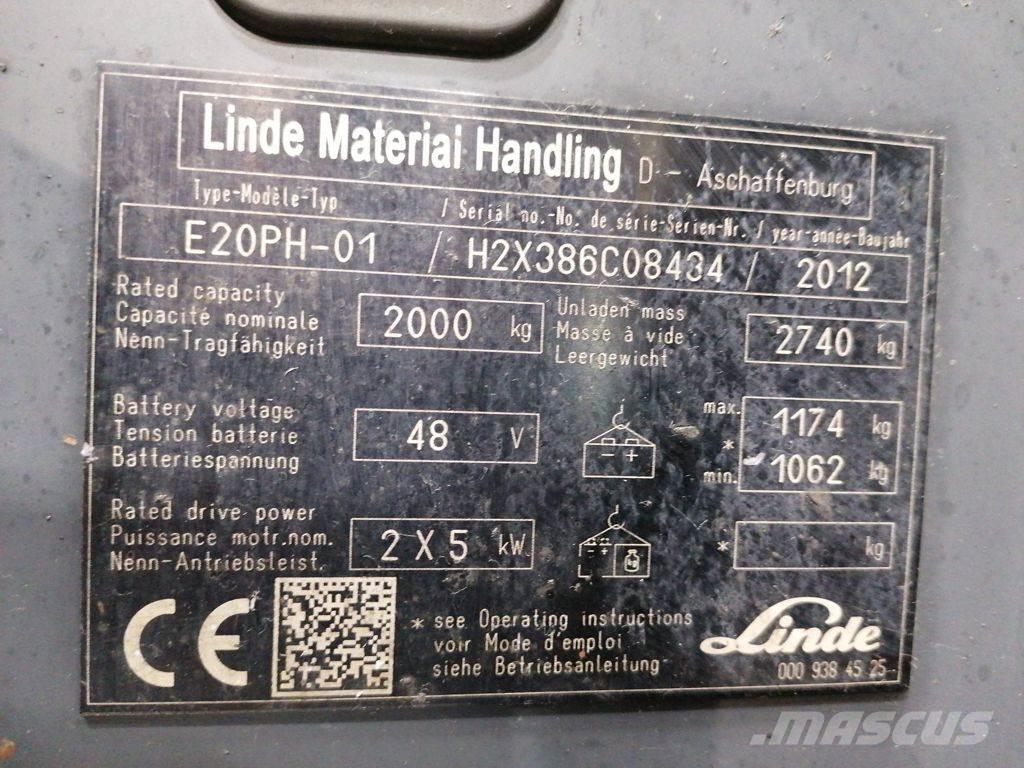 Linde E20PH-01 Akumulátorové vozíky