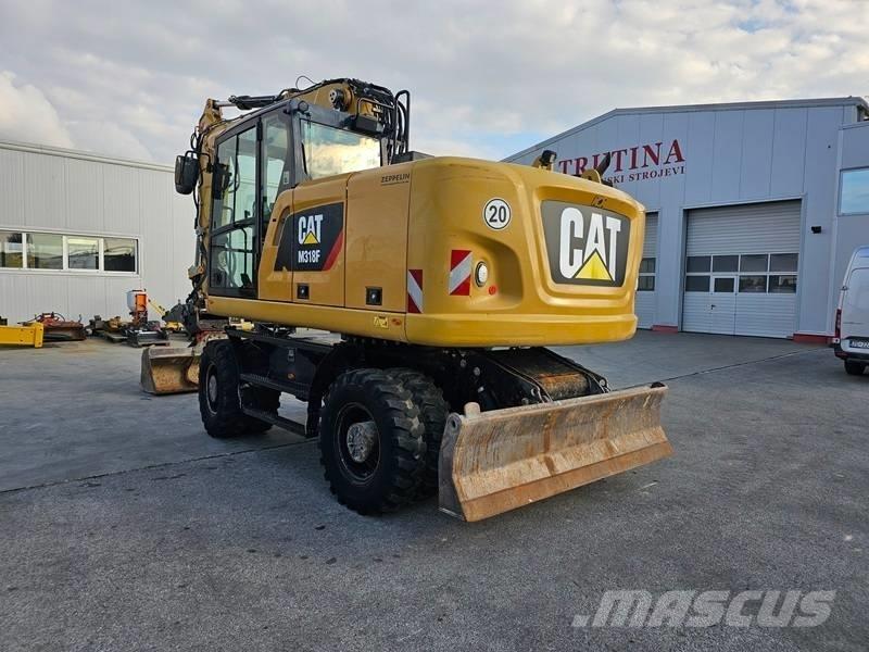 CAT M 318 F Kolesové rýpadlá