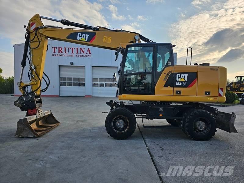 CAT M 318 F Kolesové rýpadlá