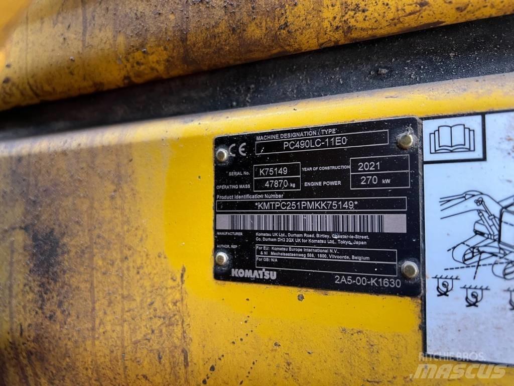Komatsu PC490LC-11EO Pásové rýpadlá