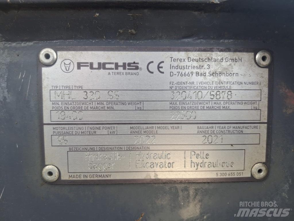 Terex Fuchs MHL320F Manipulácia s materiálom - ostatné