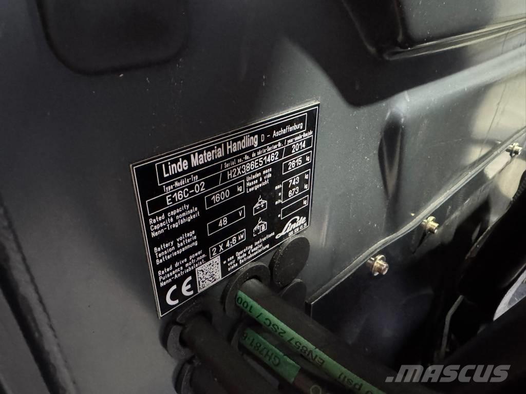 Linde E 16 C-02 Akumulátorové vozíky