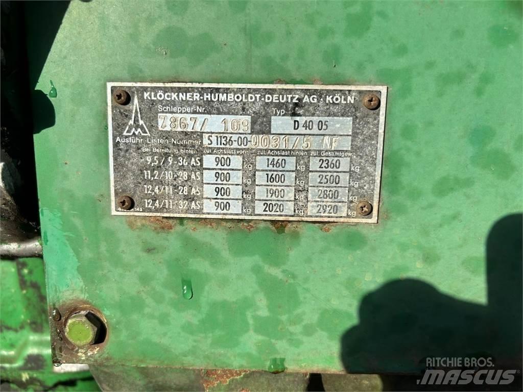 Deutz D 4005 Traktory