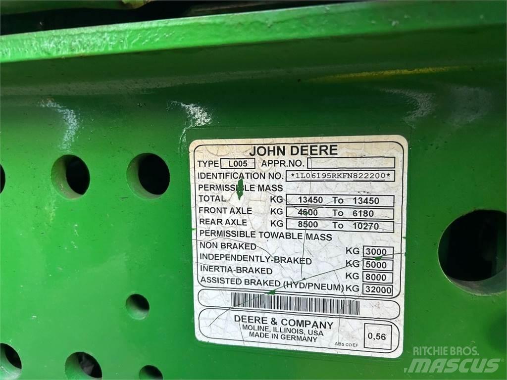 John Deere 6195R Traktory