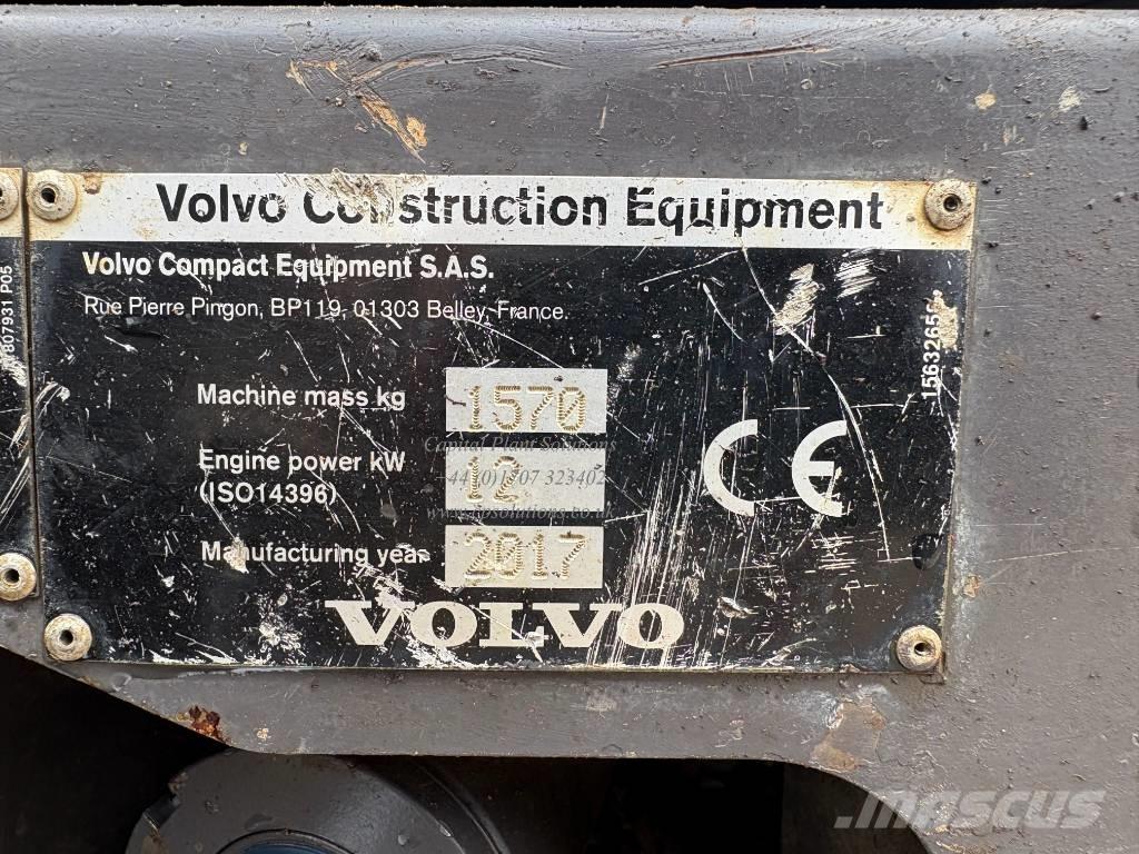 Volvo EC 15 D Mini rýpadlá < 7t