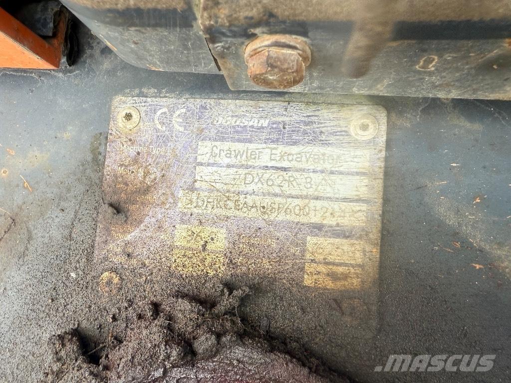 Doosan DX 62 R-3 Mini rýpadlá < 7t