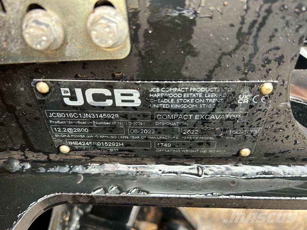JCB 16C-1 Mini rýpadlá < 7t