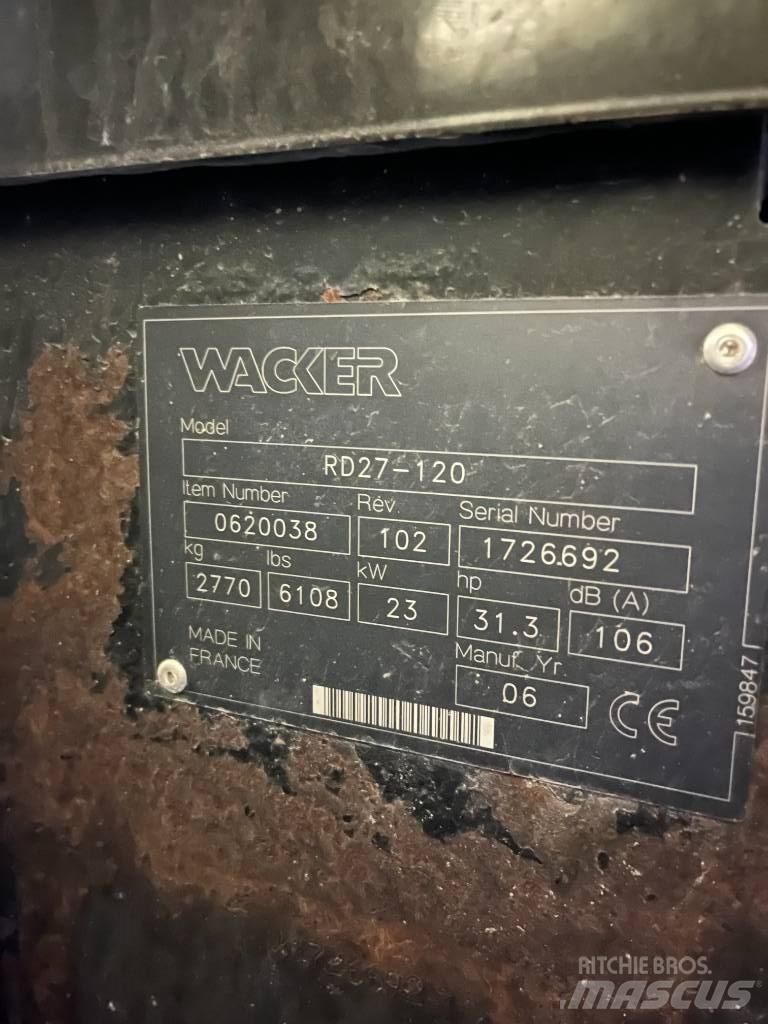Wacker RD27 Pôdne kompaktory