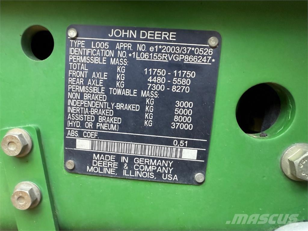 John Deere 6155R Ďalšie poľnohospodárske stroje