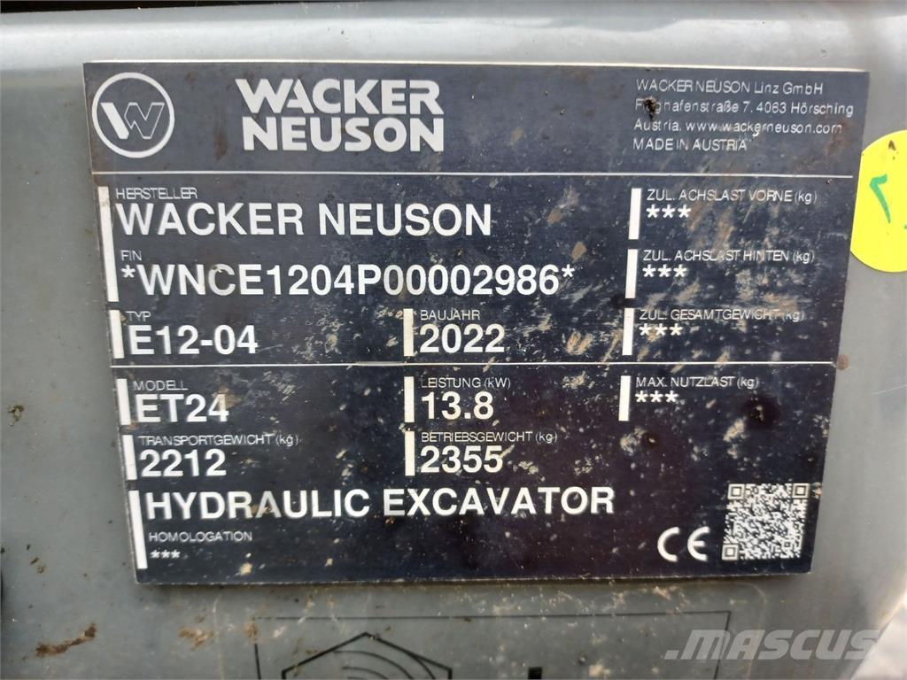 Wacker Neuson ET24 Pásové rýpadlá