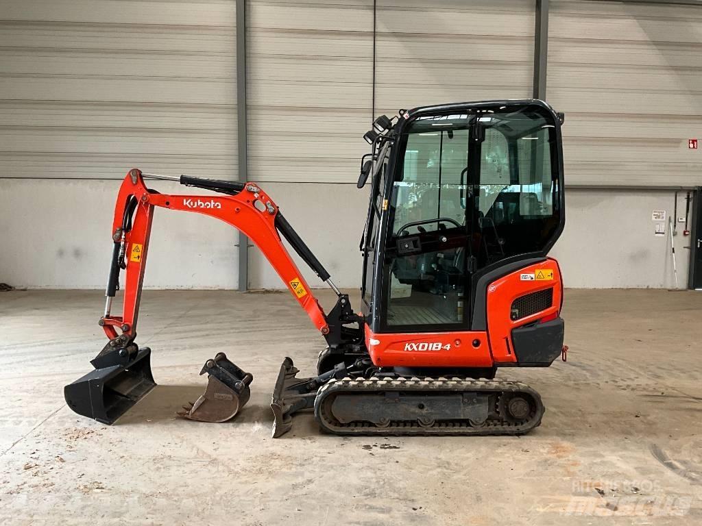 Kubota KX 018-4 Mini rýpadlá < 7t