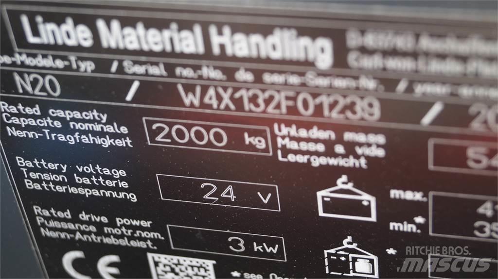 Linde N20 kurz Nízkozdvižné vozíky