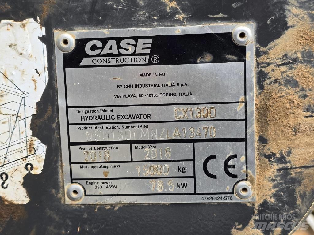 Case CX130 D Pásové rýpadlá