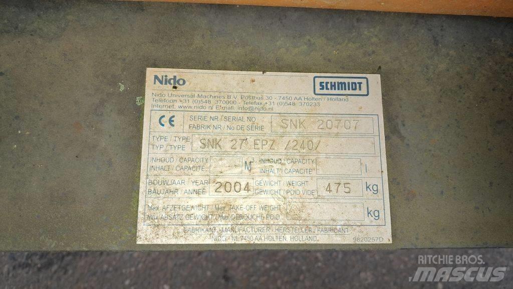 Nido SNK27 EPZ Snežné pluhy, predné snežné radlice