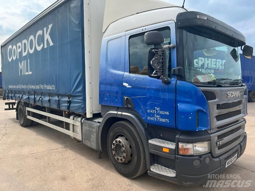 Scania P 230 Nákladné vozidlá s bočnou zhrnovacou plachtou
