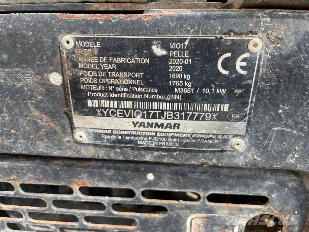 Yanmar Vio 17 U Mini rýpadlá < 7t