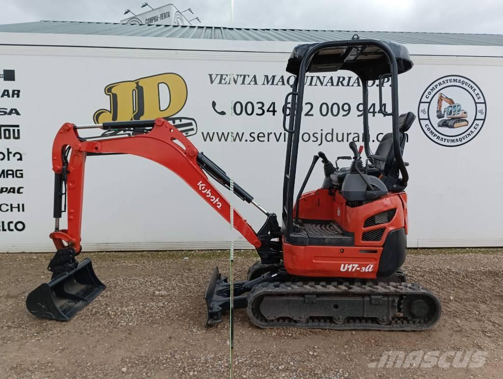 Kubota U 17-3A Mini rýpadlá < 7t