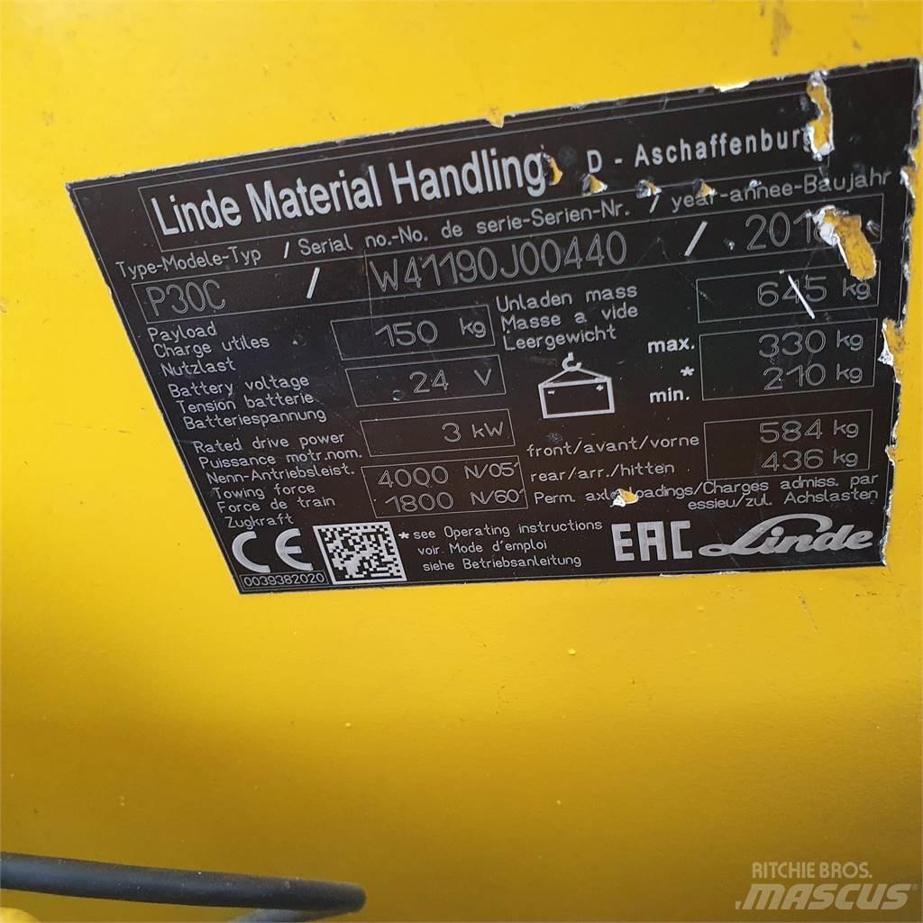 Linde P30C Vlečné vozíky