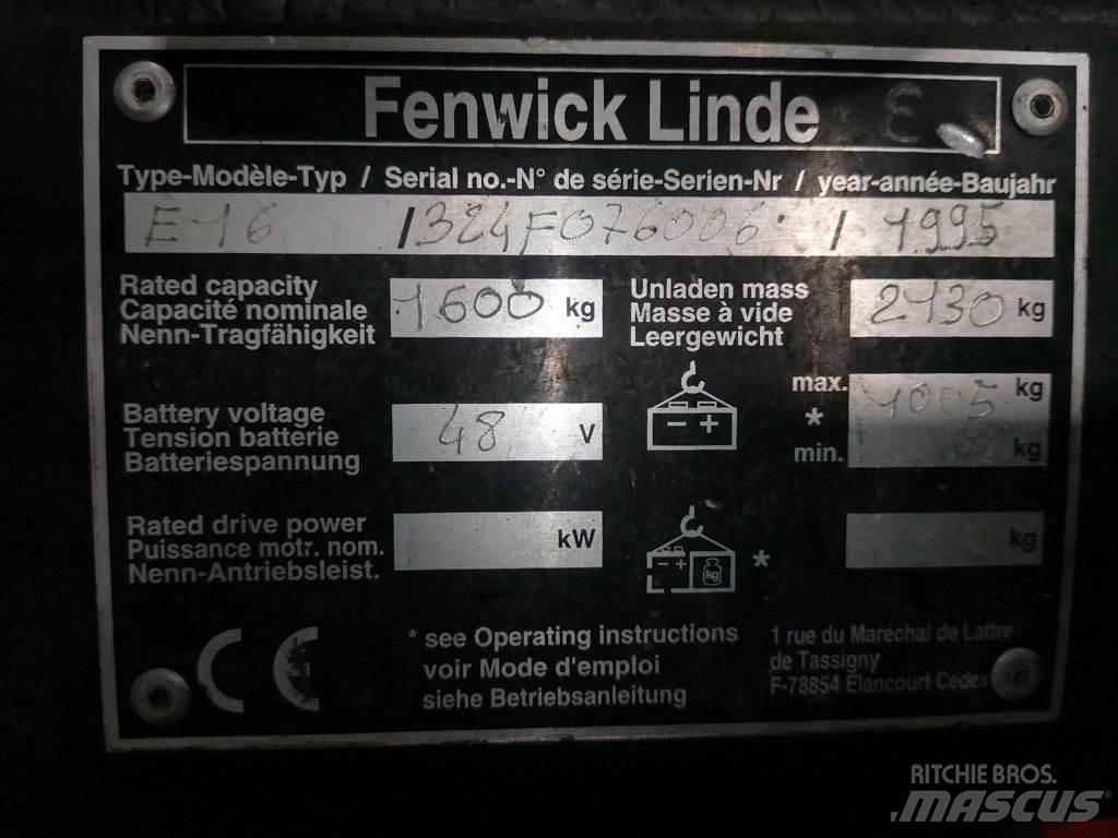 Linde E16 Akumulátorové vozíky