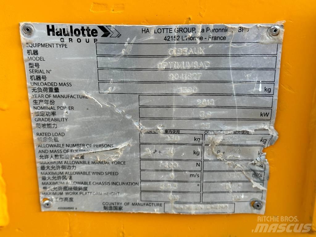 Haulotte OPTIMUM 8 Nožnicové zdvíhacie plošiny