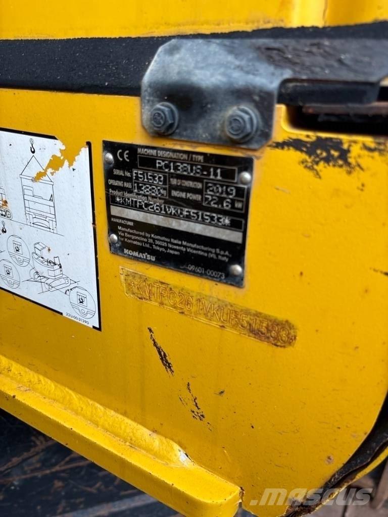 Komatsu PC 138 US-11 Pásové rýpadlá
