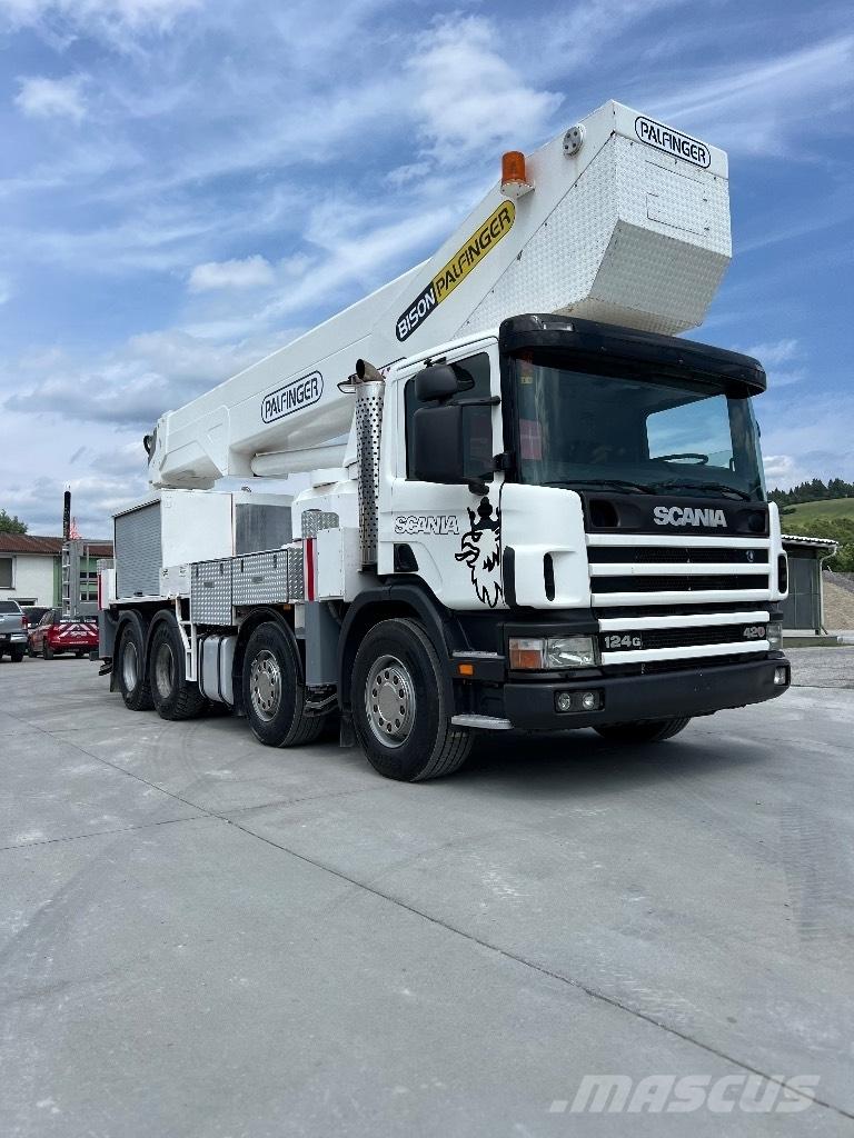 Scania 124 G 420 Autožeriavy, hydraulické ruky