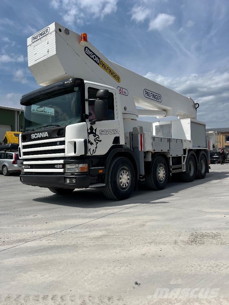 Scania 124 G 420 Autožeriavy, hydraulické ruky