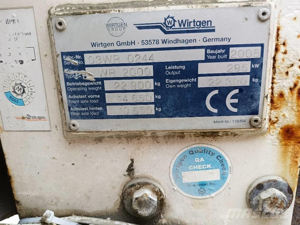 Wirtgen WR 2000 Recyklovače asfaltu