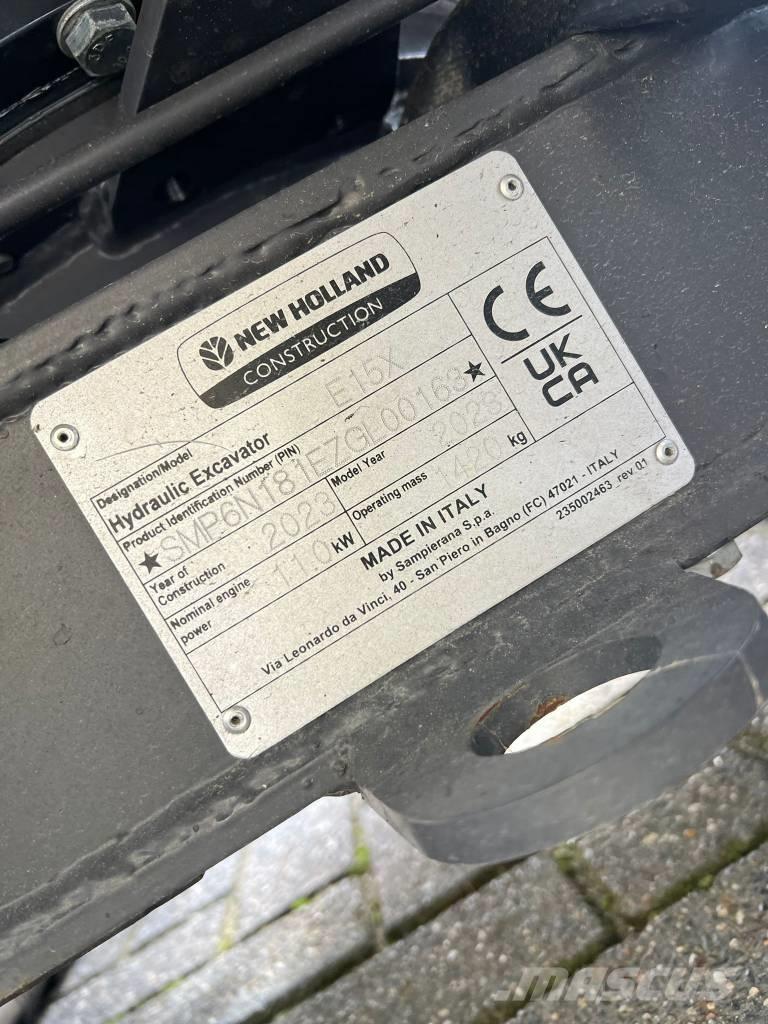 New Holland E 15 X Mini rýpadlá < 7t