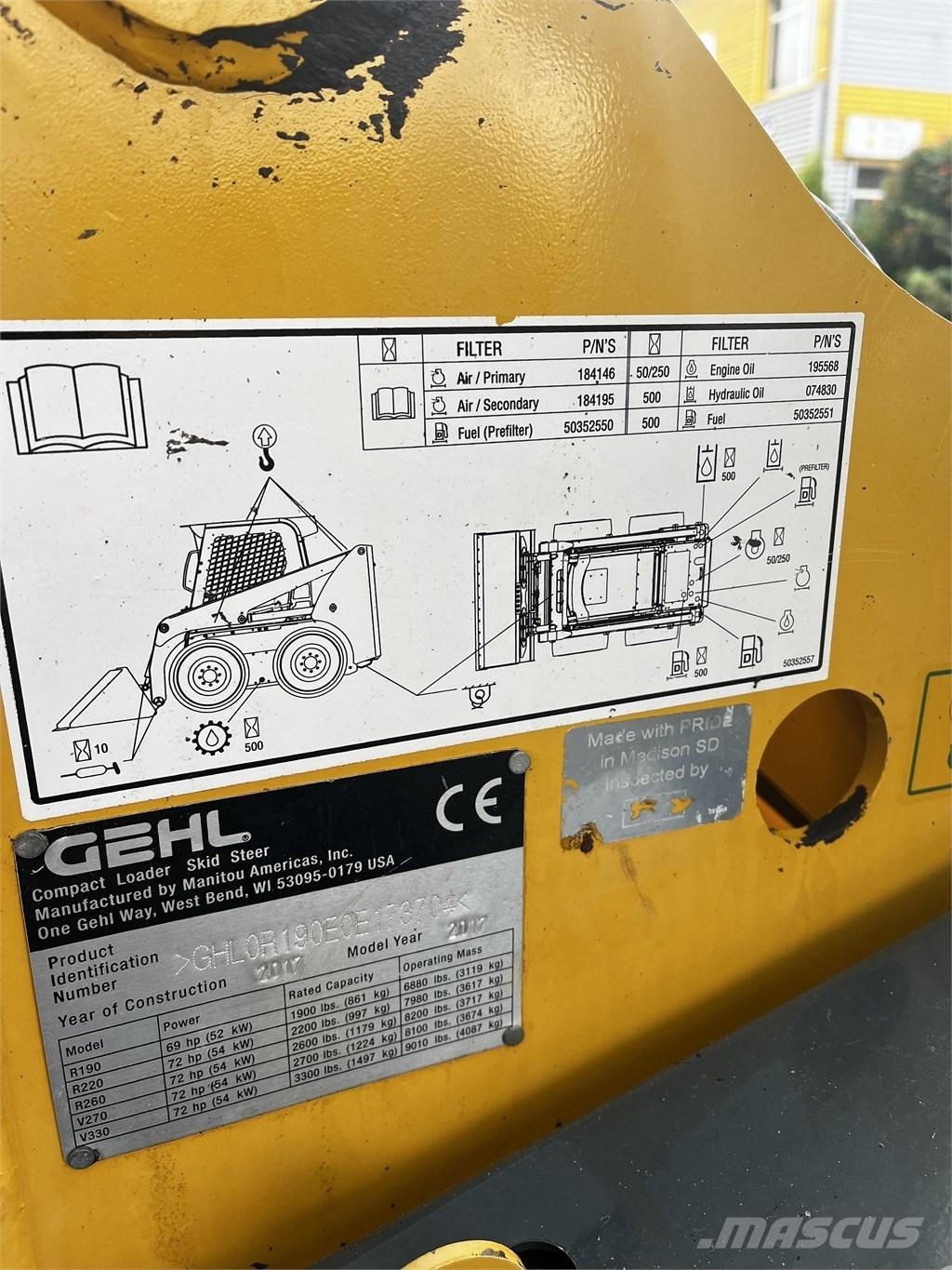 Gehl R 190 Šmykom riadené nakladače