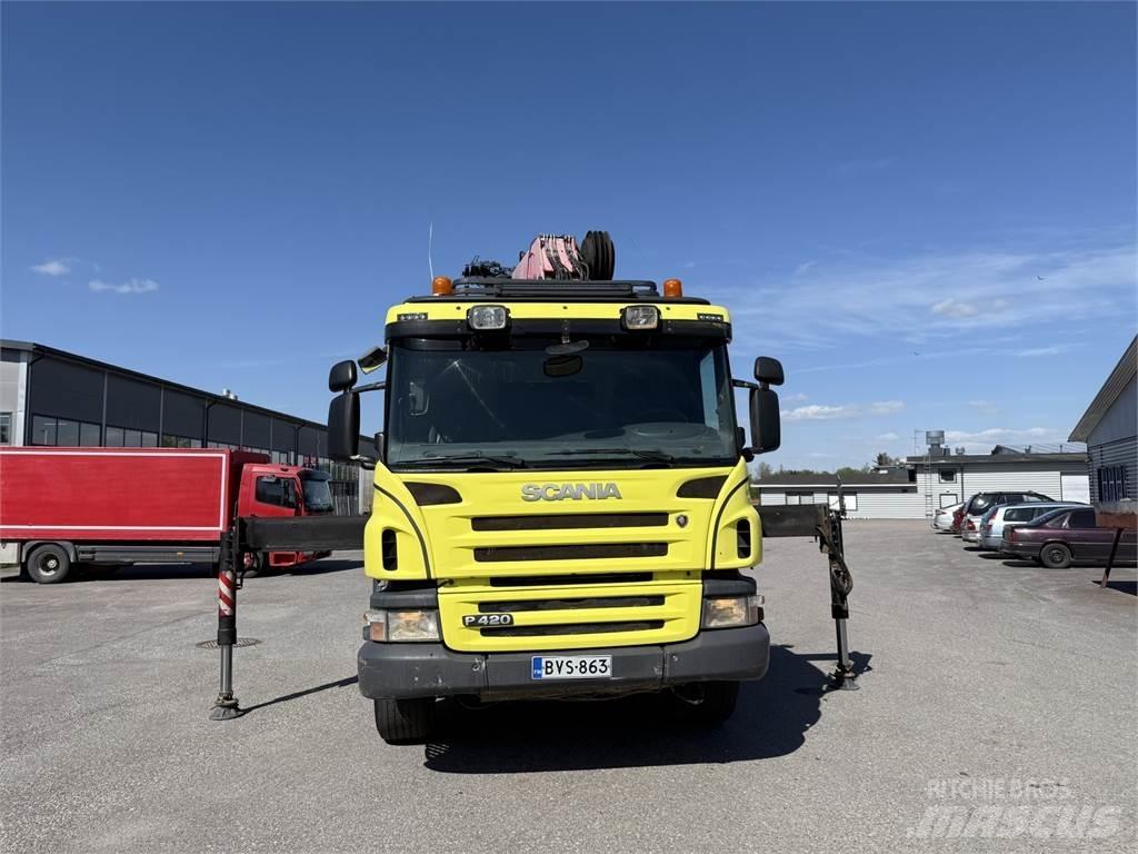 Scania P420 8X2 Autožeriavy, hydraulické ruky