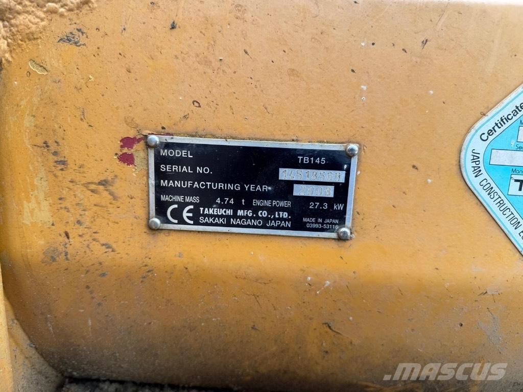 Takeuchi TB 145 Mini rýpadlá < 7t