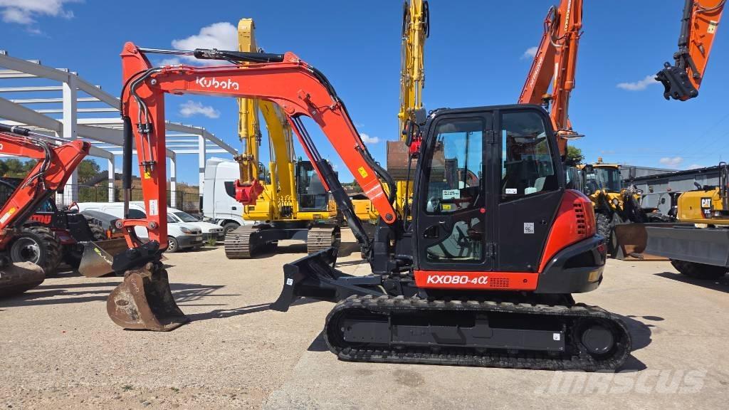 Kubota KX 080-4 Midi rýpadlá 7 t - 12 t
