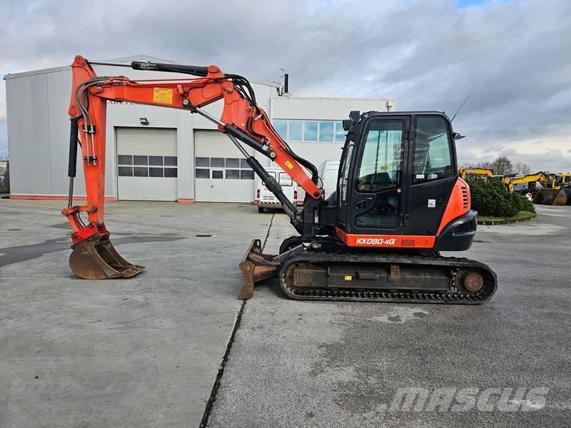 Kubota KX 080-4 Midi rýpadlá 7 t - 12 t