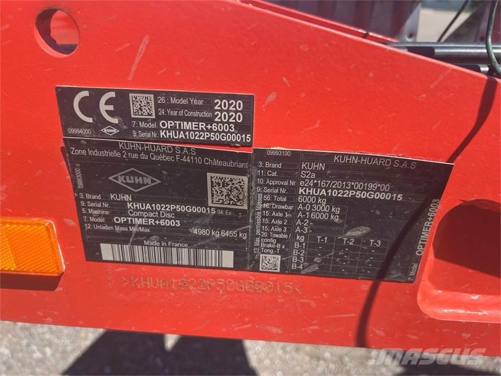 Kuhn Optimer + 6003 Ďalšie poľnohospodárske stroje
