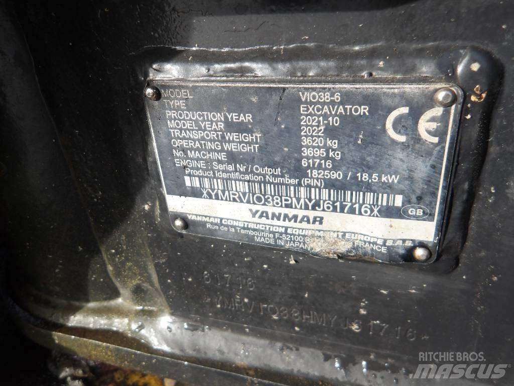Yanmar Vio 38 Mini rýpadlá < 7t