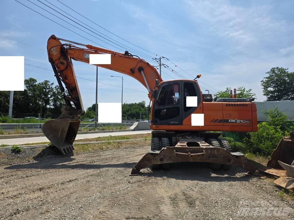 Doosan DX 210 W Kolesové rýpadlá