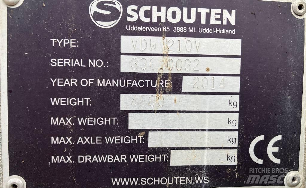 Schouten VDW 210 V Ďalšie stroje a zariadenia pre živočíšnu výrobu
