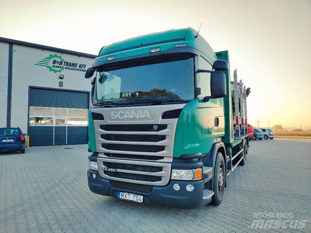 Scania G 450 Nákladné vozidlá na prepravu dreva